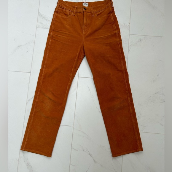 J. Crew High-rise '90s classic straight corduroy pant in Clay - Picture 2 of 6